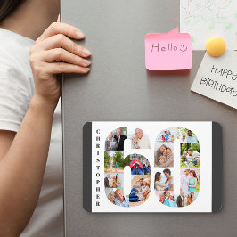 Íman Colagem de Fotos no Número 60 - 60º Aniversário