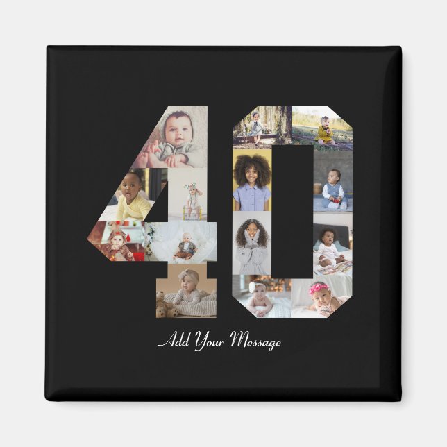 Íman Colagem de Fotos Número 40 (Frente)