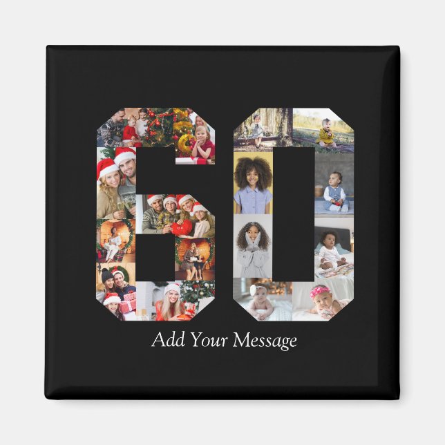 Íman Colagem de Fotos Número 60 (Frente)