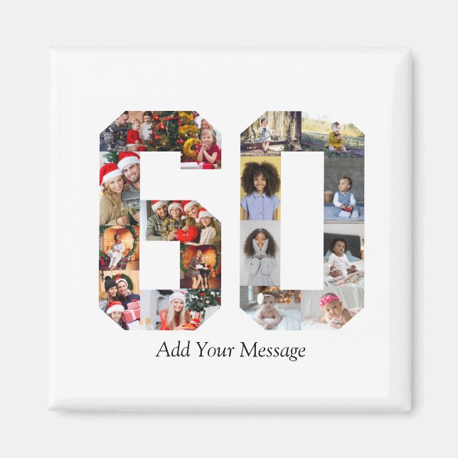 Íman Colagem de Fotos Número 60 (Frente)