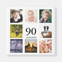 colagem de fotos para festa de 90 anos salvar a da