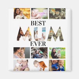 Íman Colagem de Fotos Personalizada da Melhor Mãe Moder