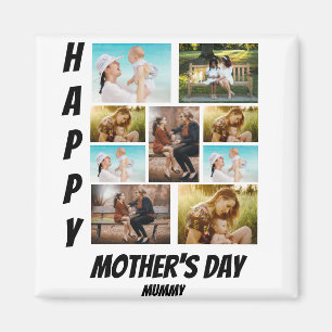 Íman Colagem de fotos personalizada do Dia de as mães 9