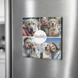 Íman Colagem de Fotos Personalizada Ímã de Cachorro Nom