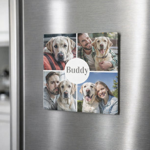 Íman Colagem de Fotos Personalizada Ímã de Cachorro Nom