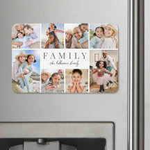 Colagem de Fotos Personalizadas com Nome da Famíli