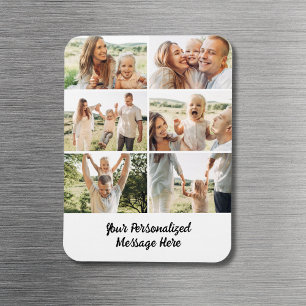 Íman Colagem de Fotos Personalizadas da Família 6 com T