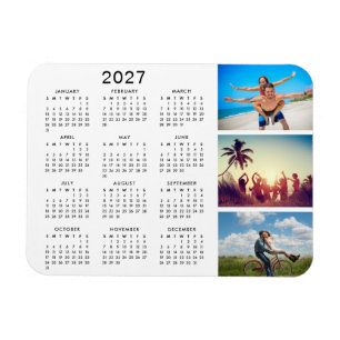 Íman Colagem de Fotos Personalizadas e Memoráveis Calen