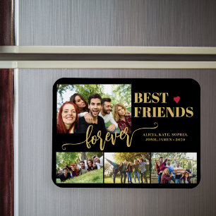 Íman Colagem de fotos personalizadas Melhores Amigos pa