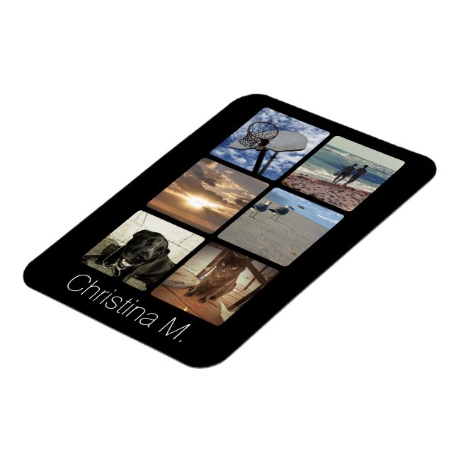 Íman Colagem de Imagens Múltiplas Fotográficas Personal (Left Side)