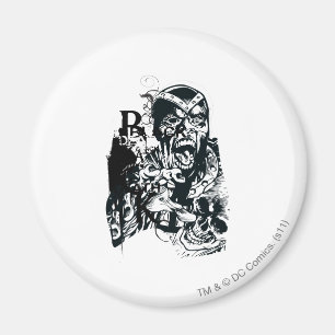 Íman Colagem de Mão Negra e Crânio