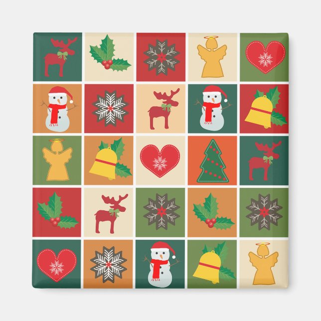 Íman Colagem de Natal (Frente)