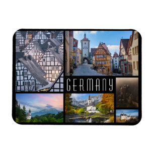 Íman Colagem de paisagens da Alemanha foto de viagem