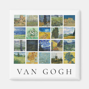 Íman Colagem de pintura de arte Vincent Van Gogh