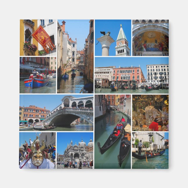Íman Colagem de Veneza (Frente)