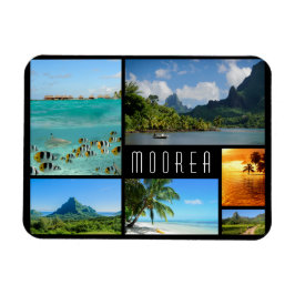 Íman Colagem de viagem de paisagens de Moorea