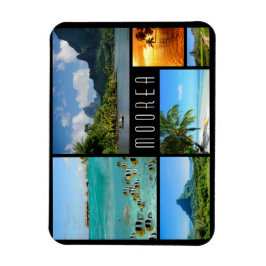 Íman Colagem de viagem de paisagens de Moorea