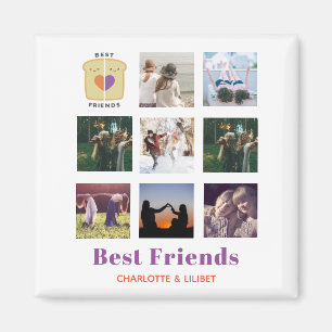 Íman Colagem Fotográfica BFF Gift Peanutmanteiga Jelly 