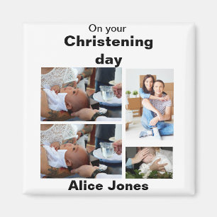 Íman Colagem Fotográfica Personalizada no Batismo 4