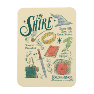 Íman Colagem Gráfica Aquarela de THE SHIRE™