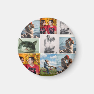 Íman Colagem Personalizada com 9 Fotos