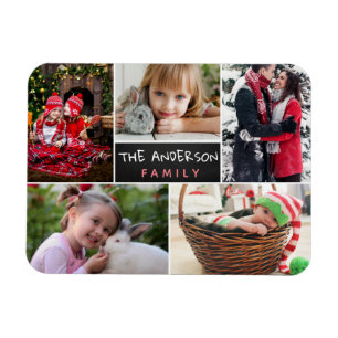 Íman Colagem Personalizada de Fotos da Família