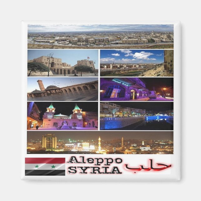 Íman Colagem zSY003 de ALEPPO, Síria, Ásia, frigorífico (Frente)