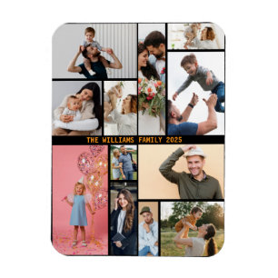 Íman Colar Moderno Personalizado de 16 Fotos em Cor Per