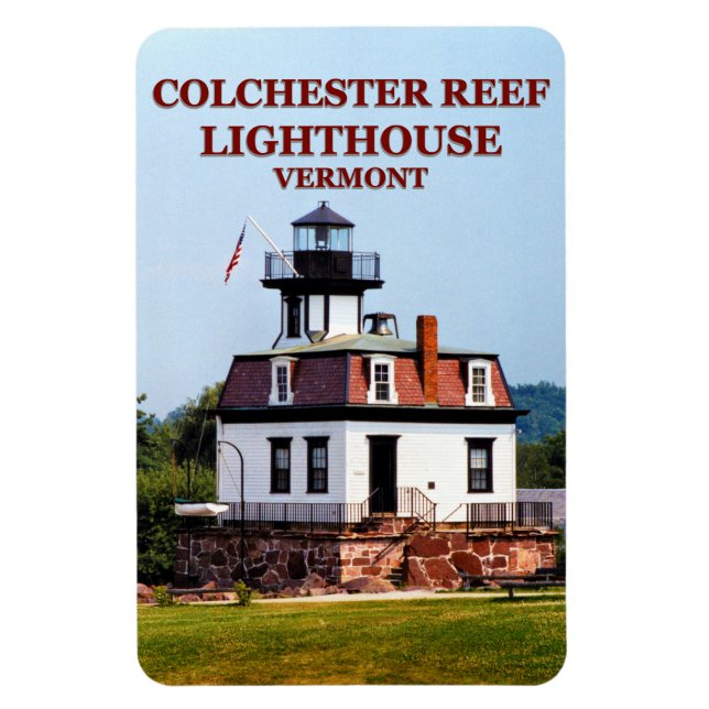 Íman Colchester Reef Lighthouse, Vermont Flexi Magnet (Vertical)