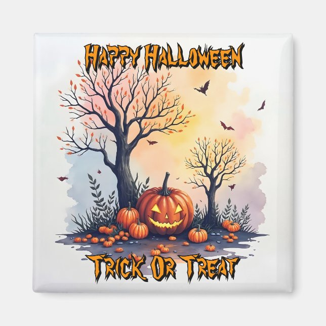 Íman Coleção Assustadora e Fofa de Halloween na Moda (Frente)