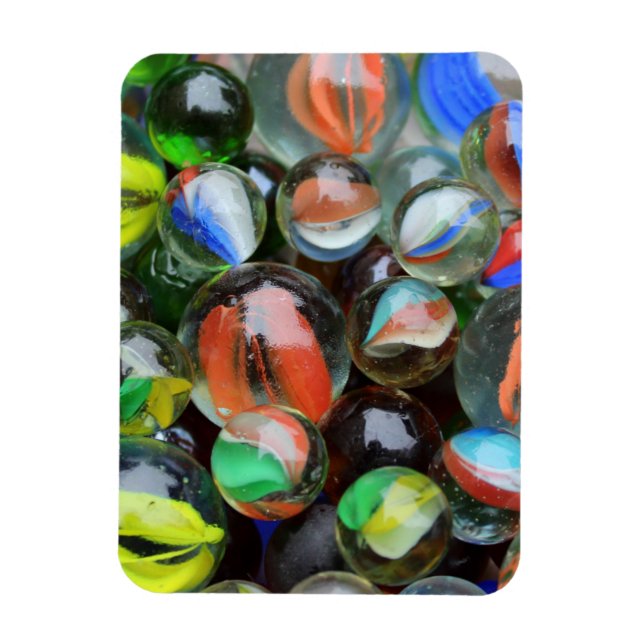 Íman Coleção de Bolas de Gude de Vidro (Vertical)