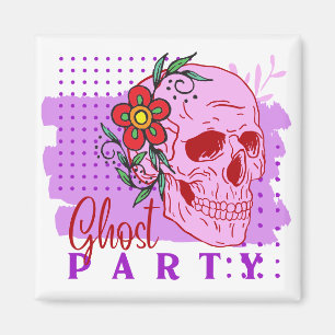 Íman Coleção de Carimbo de Halloween "Ghost party"