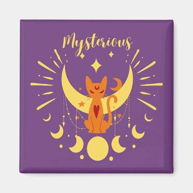 Íman Coleção de Carimbo de Halloween "Misterioso" (Frente)