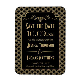 Íman Coleção de Casamentos Art Deco Gatsby, de 1920