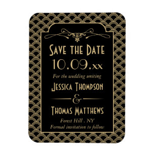 Íman Coleção de Casamentos Art Deco Gatsby, de 1920