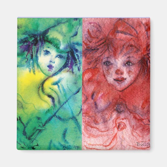 Íman COLEÇÃO DE CLOWNS/Bola de Masquearde Venetia (Frente)