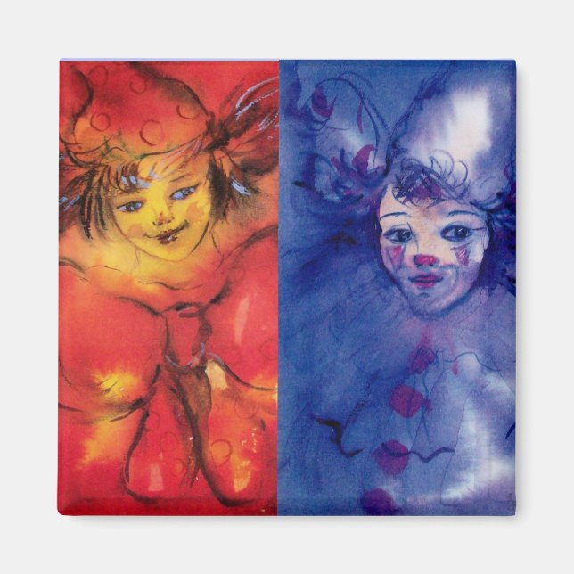 Íman COLEÇÃO DE CLOWNS/Bola de Masquearde Venetia (Frente)