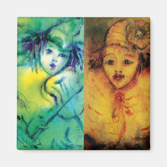 Íman COLEÇÃO DE CLOWNS/Bola de Masquearde Venetia (Frente)