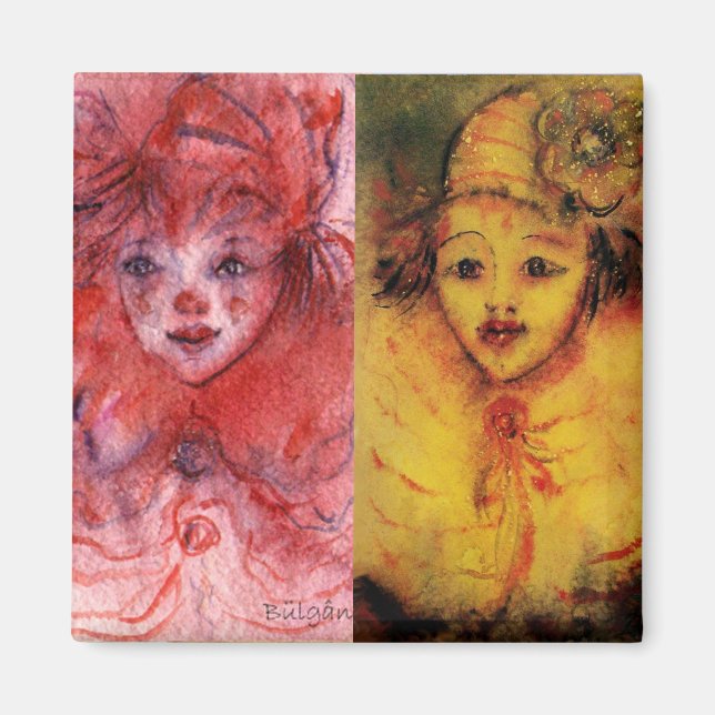 Íman COLEÇÃO DE CLOWNS/Bola de Masquearde Venetia (Frente)