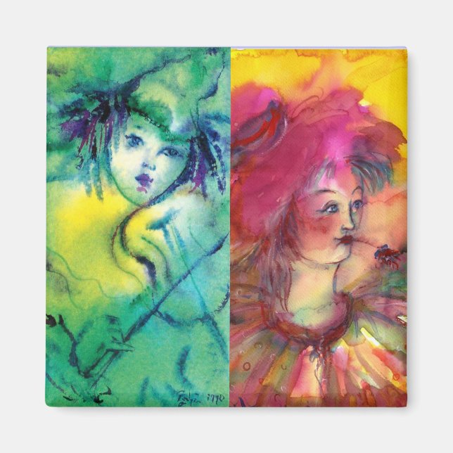 Íman COLEÇÃO DE CLOWNS/Bola de Masquearde Venetia (Frente)