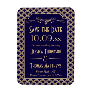 Íman Coleção do casamento de Gatsby do art deco dos