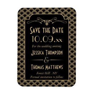 Íman Coleção do casamento de Gatsby do art deco dos