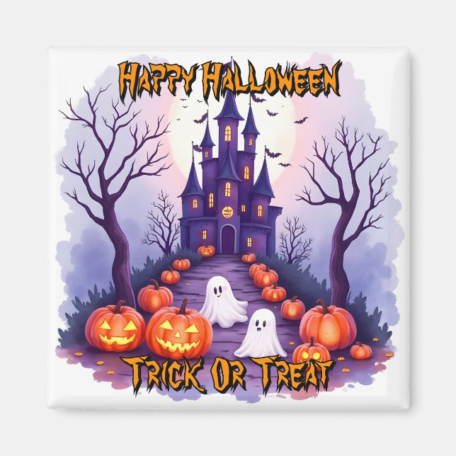 Íman Coleção Popular Assustadora e Fofa de Halloween (Frente)
