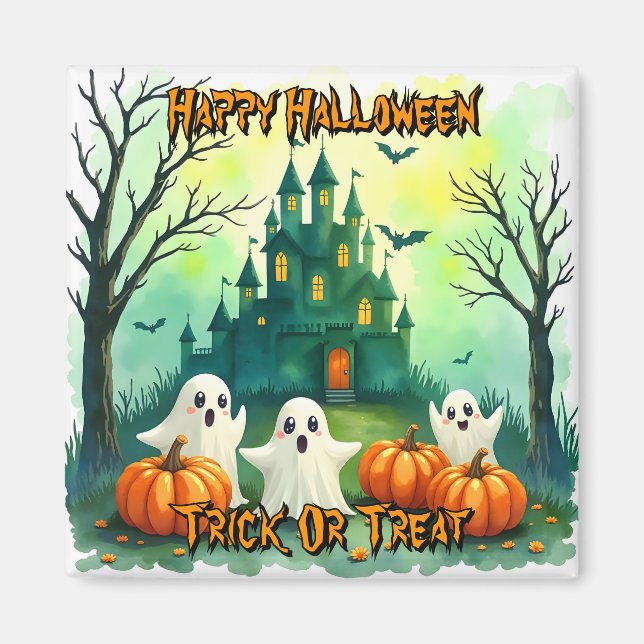 Íman Coleção Popular de Halloween Fofo e Assustador (Frente)