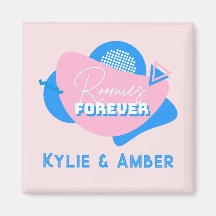 Colega de quarto com nome personalizado "Roomies F