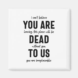 Íman colega despedida, aposentada, colega despedida,