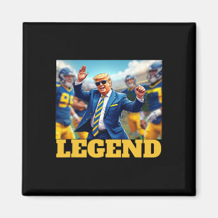 Íman Colégio Trump De Futebol Colegial Azul E Amarelo