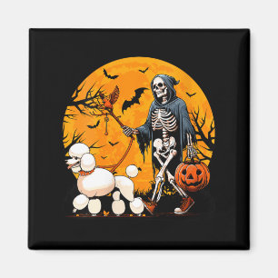 Íman Coleira de Esqueleto de Cachorro de Halloween Femi