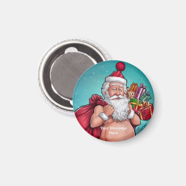 Íman Coletânea Divertida do Papai Noel Safado de Natal (Front/Back)