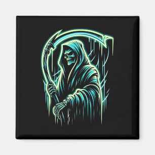 Íman Coletor Skeleton Caveira Legal Halloween Heavy Met